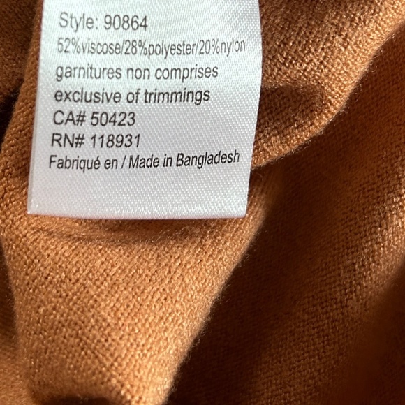 Guilty Lightweight Button Up Cardigan Carmel Women's Size Small fall soft cozy - Picture 10 of 11